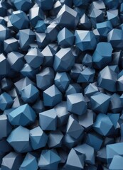 geometric shapes in shades of blue overlapping each other, shapes, geometric, colorful, blue