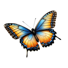 Naklejka premium [Transparent Background PNG]Beautiful Butterfly Illustration on White Background