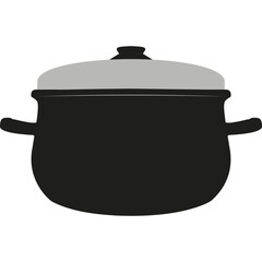 Simple vector icon cooking pot
