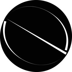 Simple vector icon ball
