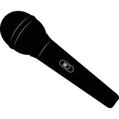 Simple vector icon microphone