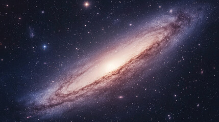 Fototapeta premium Awe-Inspiring Spiral Galaxy in the Vast Universe