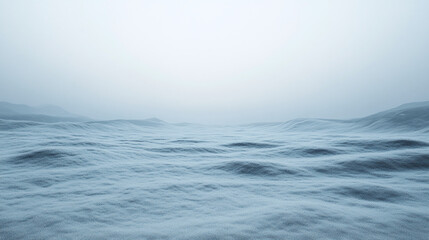 Fototapeta premium A Vast, Frozen Landscape in Winter