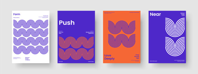Obraz premium Modern Report Layout. Geometric Business Presentation Design. Abstract Background Template. Book Cover. Banner. Brochure. Flyer. Poster. Leaflet. Pamphlet. Journal. Advertising. Newsletter