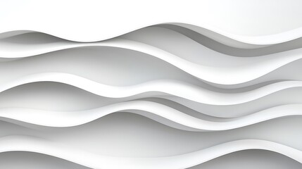 Obraz premium Abstract White Wave Pattern Design Background