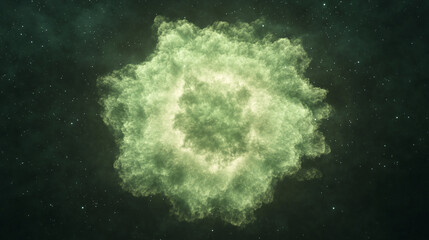 Obraz premium Celestial Nebula in a Cosmic Dance