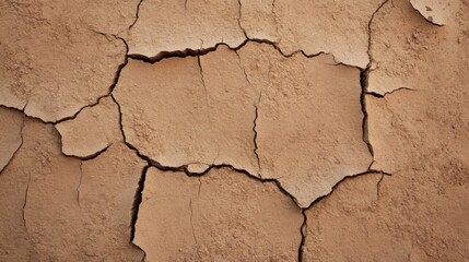 Fototapeta premium Close-up of cracked, dry earth.