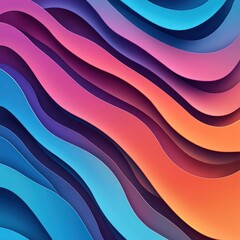 Obraz premium Abstract colorful wave layers background design