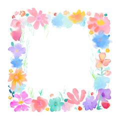 PNG Flowers art illustration colorful.