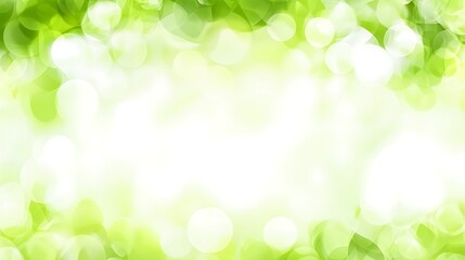Fototapeta premium Abstract Green Bokeh Background Image Of Light Circles