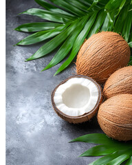 coconut are a healthy food. And it is a useful fruit.