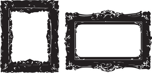 Set frames. Hand drawn vector illustration
