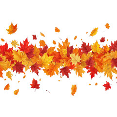 [Transparent Background PNG]Autumn Leaves Background Design