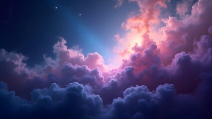 Obraz premium Cosmic Nebula Abstract Background