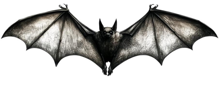 [Transparent Background PNG]Detailed Illustration of a Bat