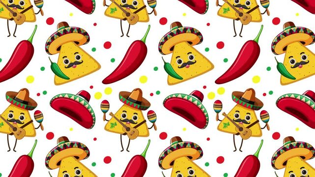 Dancing Tacos and Peppers Animation