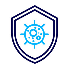 Fototapeta premium Anti Virus Outline Color icon