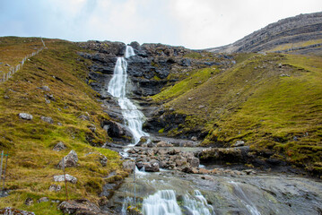 Svartidalurfoss Waterfall - Faroe Islands