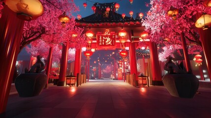 A gamified, interactive Chinese New Year experience with activities like zodiac animal predictions and virtual red envelope exchanges for good luck