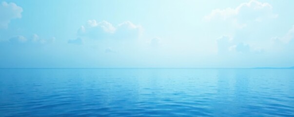Obraz premium Subtle sky-to-ocean blue gradient Serene, calming backdrop , background texture, blue, sky