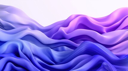 Obraz premium Flowing Purple and Blue Fabric