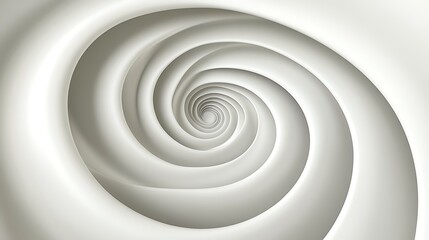 Obraz premium Abstract Spiral White Form Design Illustration