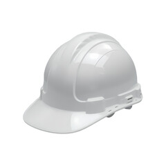 white safety hard hat isolated on clean white background
