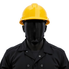 construction safety helmet on white background
