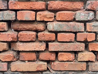 Brick wall with no mortar left