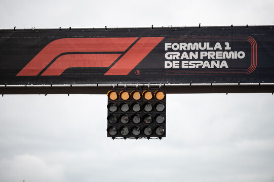 Arch of the Spanish Formula 1 Grand Prix race at IFEMA, on the 24th of January of 2025, in Madrid, Spain.