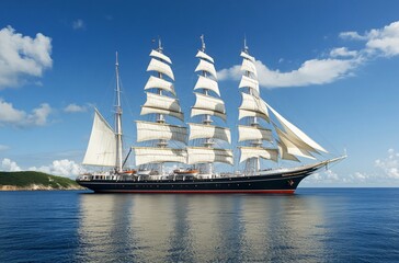 sailing ship in the harbor