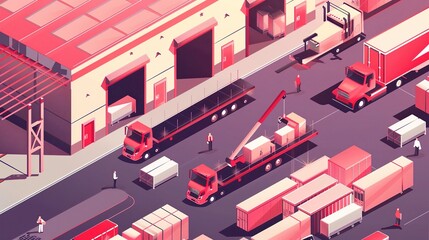 An In - Depth Glimpse into the Industrial Internet of Things in Internet Logistics. This background showcases elements related to the seamless integration of industry, the Internet