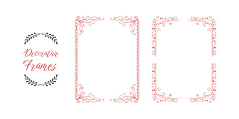 Hand Drawn Vintage Decorative Frame for Designing Elements