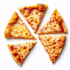 pizza isolated on white