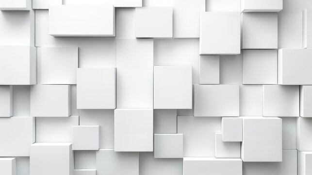 Abstract digital background featuring geometric cubes with ample copy space for customization