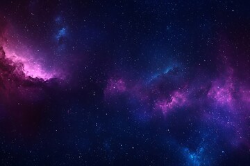Obraz premium Vibrant cosmic scene showcasing a colorful nebula amidst a star-filled galaxy, perfect for space themes