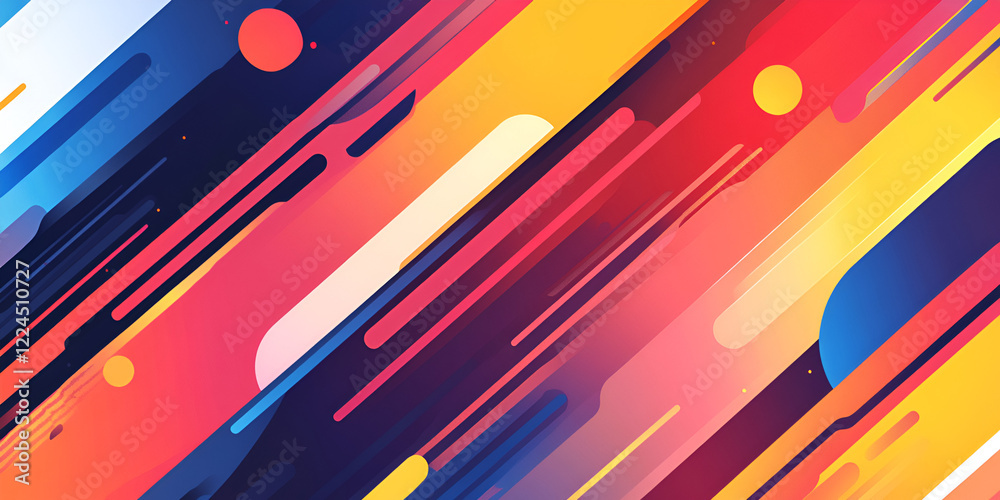 Poster abstract dynamic lines: a vibrant and energetic abstract background features a dynamic composition o