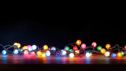 Vibrant Multicolor Bokeh Lights Against a Dark Background for a Stunning Visual Impact