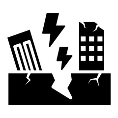 earthquake Solid icon