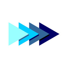 blue arrow icon