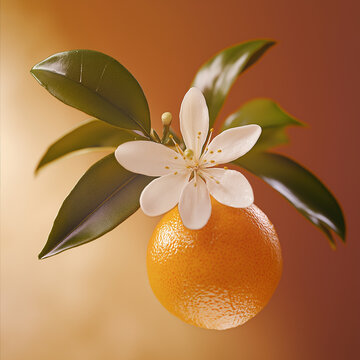 orange with orange flower