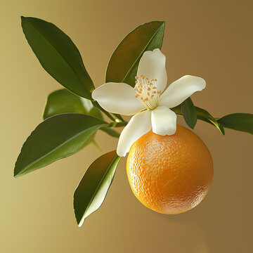 orange with orange flower