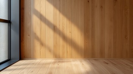 Elegant Warm Laminated Wood Panels for a Cozy and Inviting Interior Design Aesthetic