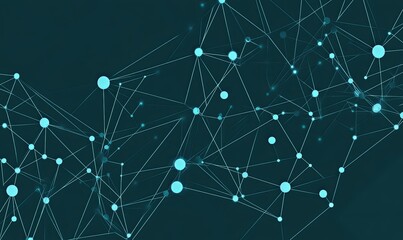 Abstract network connections, data flow, digital background