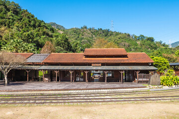 Checheng Station located at Checheng Township in Nantou County, Taiwan