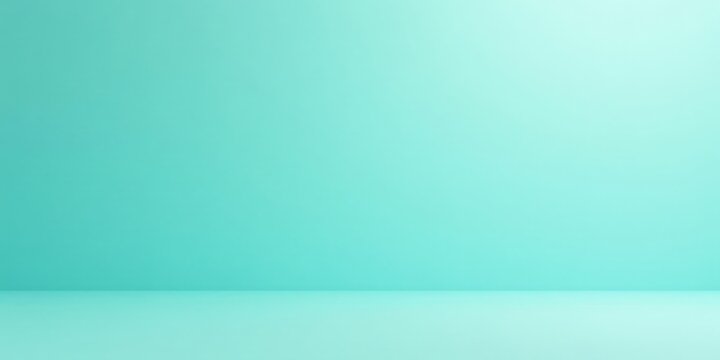A serene, light teal backdrop ideal for showcasing products or designs, featuring a subtle gradient for a calming and sophisticated aesthetic, perfect for minimalist presentations.