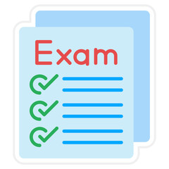 Obraz premium Exam Icon