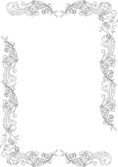 Elegant Floral Frames great for that special occasion