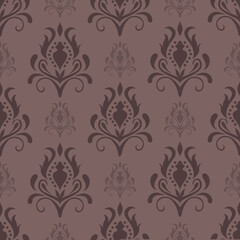 Classic Damask Seamless Pattern - Vector Illustration for Elegant Textile Design
