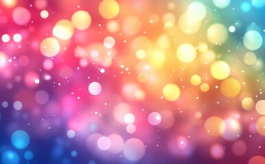 Obraz premium Abstract Colorful Bokeh Background Bright Festive Sparkle Lights Design Rainbow Gradient Texture Image art